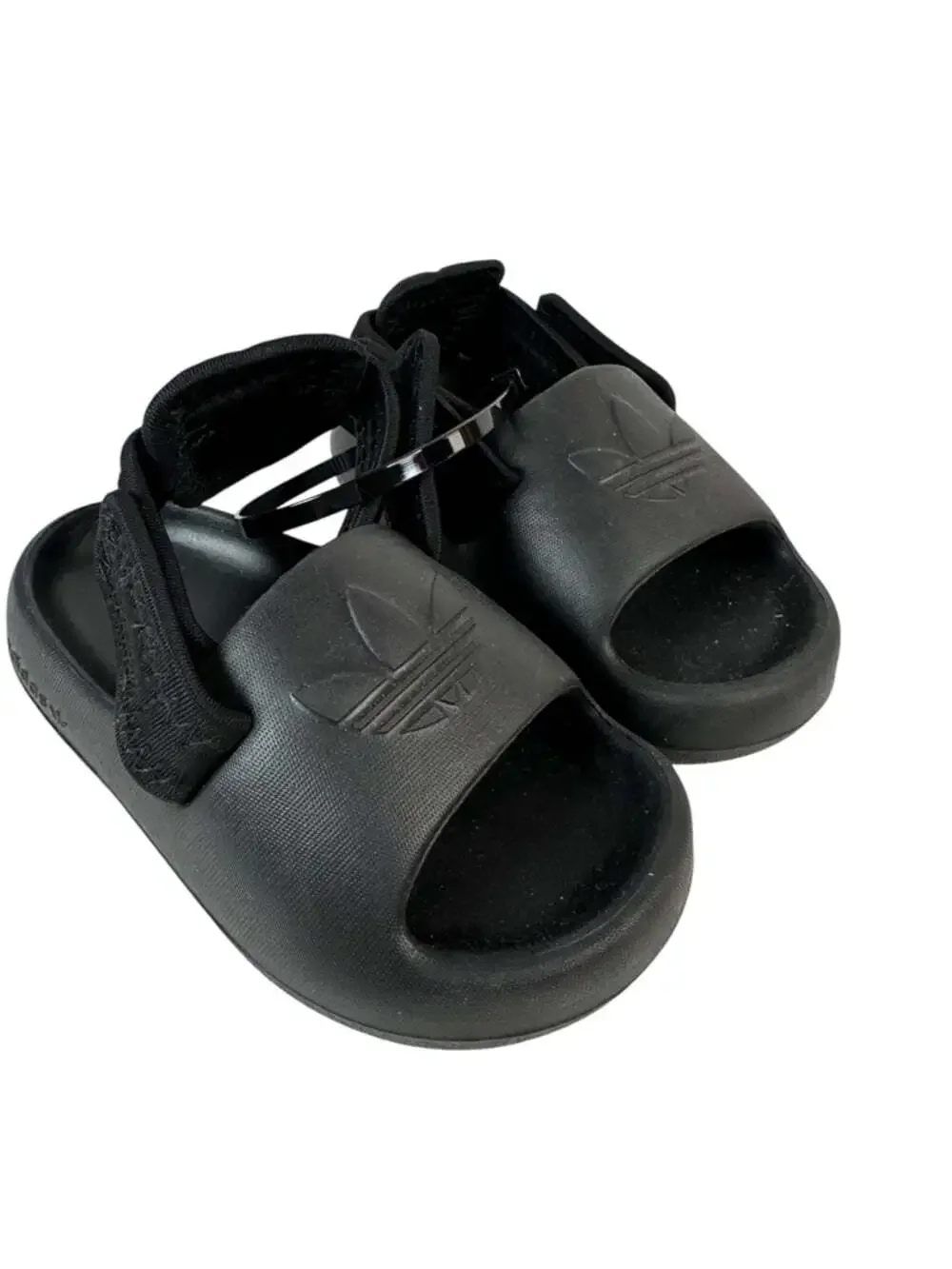 Adidas Adifom Adilette Sandals Black Platform Slides Sporty Unisex Size 5